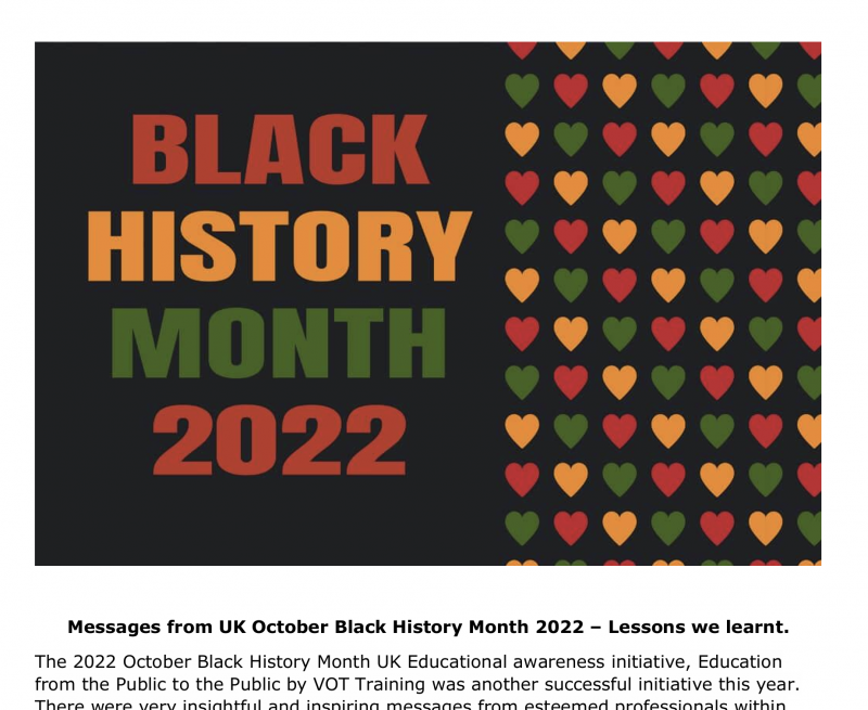 Black History Month messages 2022