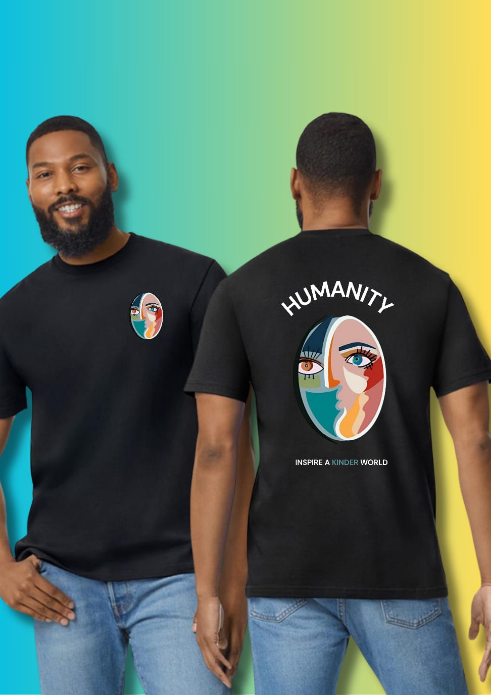 Humanity Unisex Cotton t-shirt - Image 2